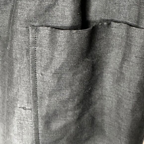 Calvin Klein Black Open-Front Blazer Womens 6 Lightweight Office Career Linen - Picture 8 of 10